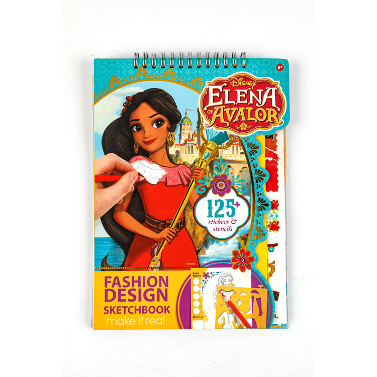 Sketch Book-Top Spiral Book Girl Magic